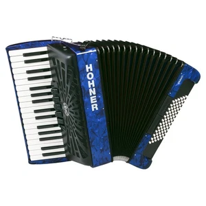 Hohner Bravo III 72 blue silent key - akustisches Akkordeon - Bild 1 von 1
