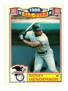1989 Topps #7a Rickey Henderson New York Yankees - Picture 1 of 2