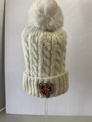 Gorro/gorra para mujer Chicago Bears pom pom tejido suave por dentro Foto 1 de 4