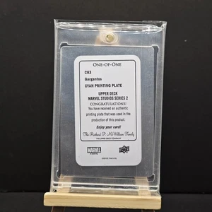 2024 Upper Deck Marvel Studios Series 2 Gargantos Cyan Printing Plate 1/1 #C83 - Picture 1 of 3
