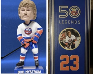 NY ISLANDERS BOB NYSTROM BOBBLEHEAD SGA 50th ANNIVERSARY 1/18/2023 HOCKEY LEGEND - Picture 1 of 8