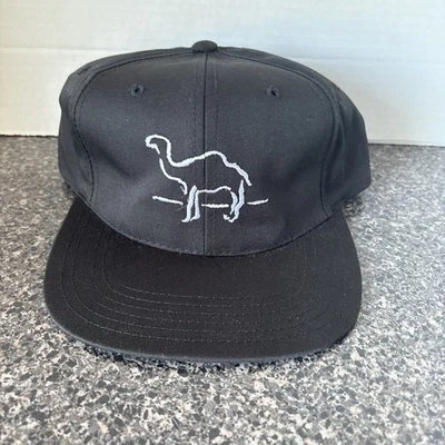 Raro De Colección Camel Cigarrillos Deletrear Silueta Snapback Gorra Gorra Años 80 90 Negro Foto 1 de 4