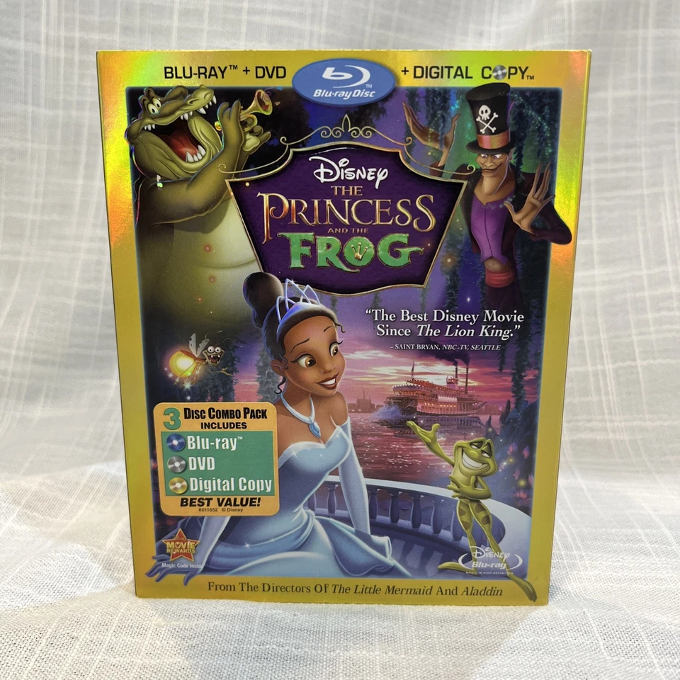 The Princess and the Frog ~ Disney Blu-ray + DVD + Digital w/ Slipcover ~ NEW - Image 1 of 3