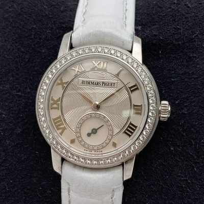 Reloj para dama Audemars Piguet Jules 77228BC oro blanco 18 quilates diamante esfera plateada Foto 1 de 4