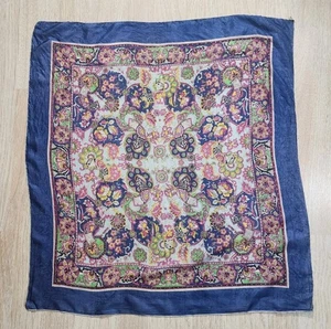 Vintage Paisley Seide Schal 32" x 32" - Bild 1 von 7