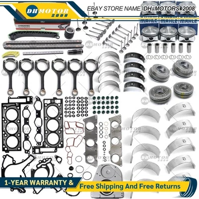 OEM Overhaul Pistons Gaskets Kit For Mercedes-Benz E300 W164 W204 W211 M272 3.0L - Image 1 of 4