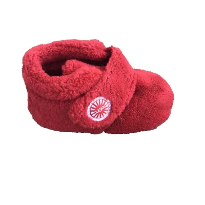 Botines UGG Baby Rojo Bixbee Punta Redonda Imitación Piel Infantil Talla 2/3 Suave Cálido Foto 1 de 4