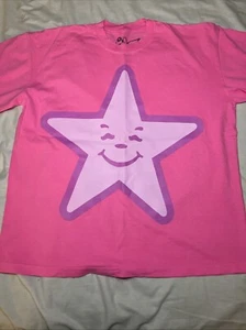 Asspizza ‘23 Smiley Star Pink Double Sided Short Sleeve T Shirt Size XL - Picture 1 of 4
