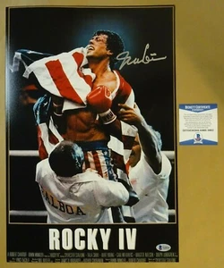 Signed IRWIN WINKLER Autographed ROCKY IV 12"x18" Photo BECKETT BAS COA - Picture 1 of 5