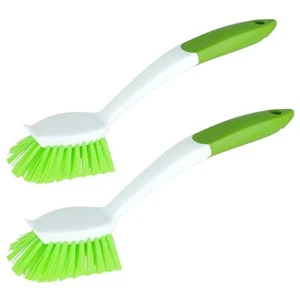 2pack Kitchen Green Scrub Brush For Cleaning Dishes Pots Pan Sink And Bathroom W - Picture 1 of 6