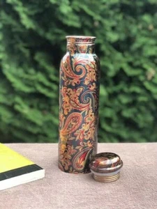 PURE COPPER WATER BOTTLE 1L Flask, Ayurvedic Inspired Eco Friendly smart choice - Picture 1 of 8