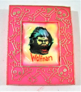 Vintage 1970's Wolfman Glow In Dark Framed Monster Charm Vend Toy Old Stock PB - Picture 1 of 1