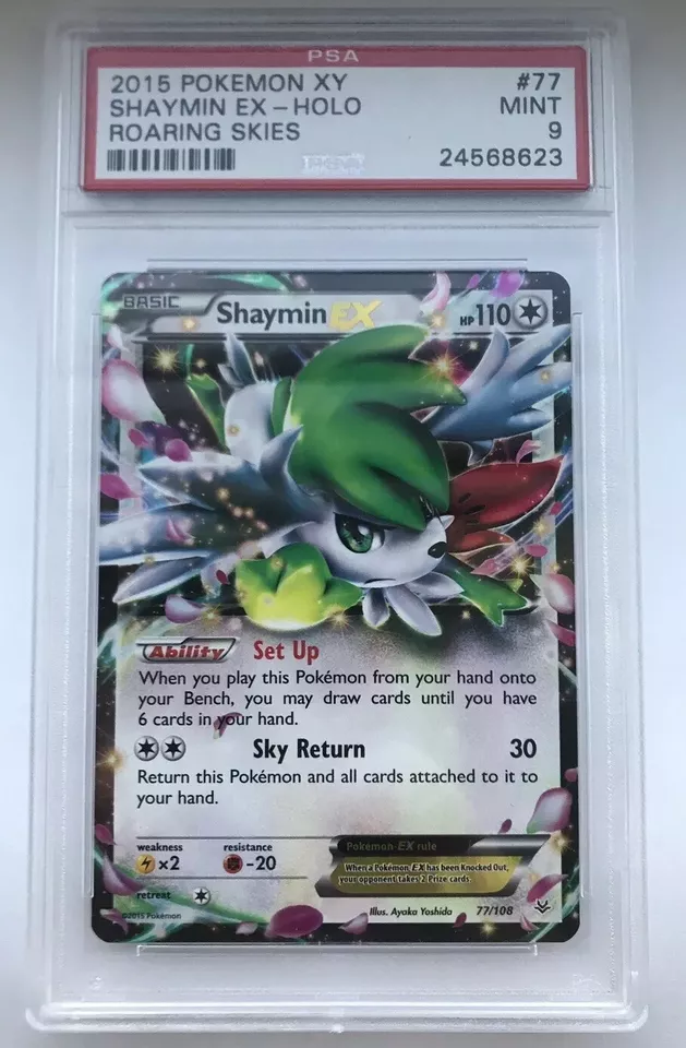 Shaymin EX 77/108 Roaring Skies Holo