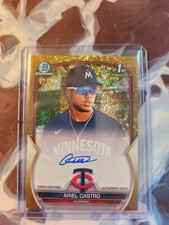 2023 Bowman Chrome Ariel Castro 1st Bowman Gold Mini Diamond Refractor Auto /50