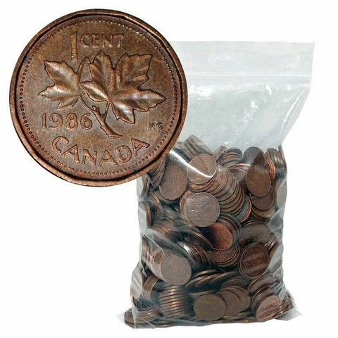 BULK LOT OF 100 MIXED CANADIAN 1 CENT (CANADA, ONE PENNY) COINS 1953-2012 Cover