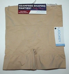 JOCKEY SHAPEWEAR SEAMFREE SHAPING MICROFIBER PANTIES S/M & L/XL WOMEN BEIGE - Picture 1 of 3