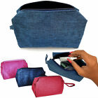 2 Pc Travel Make Up Toiletry Bag Zippered Pouch Cosmetic Organizer Case Purse