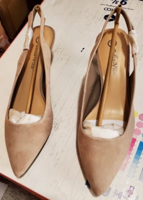 Bella Vita Women's Scarlett Slingback Pumps Almond Kidsuede Leather 10M 1E - Image 1 of 4