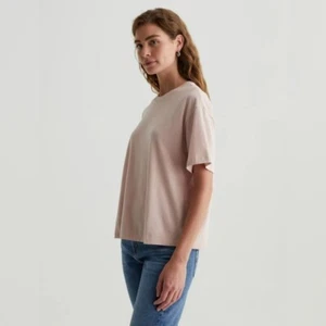 Nordstrom Women’s Classic Boxy Crewneck Tee in Pastel Pink Size S - Picture 1 of 8