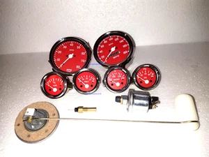 Smiths Elec Temp Oil Volt Fuel + Speedo 0-180MPH + 0-80 RPM 100MM + 3 Senders RC - Picture 1 of 3