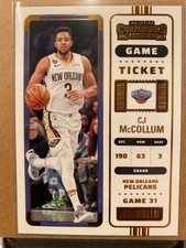 2022-23 Panini Contenders Game Ticket Bronze #94 CJ McCollum--FS