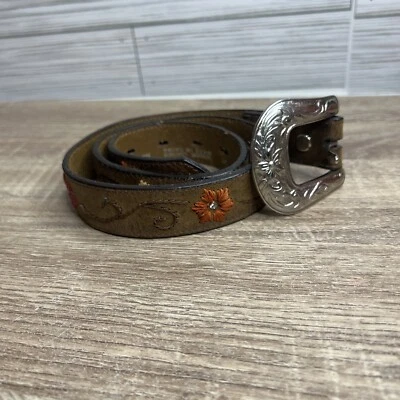 Cinturón Nocona Western Mujer Estrás Bordado Flor Cuero. Talla M N4413444 Foto 1 de 4