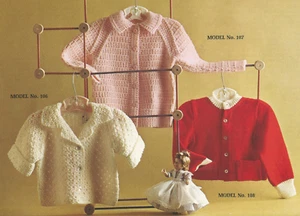 Kleinkinder Strickmuster Jacke Mantel Pullover Fischer Poncho N29 - Bild 1 von 15
