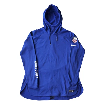 Sudadera con capucha de fútbol de EE. UU. para mujer mediana Nike Dri-Fit USWNT Pullover auténtico AQ3628-443 Foto 1 de 4