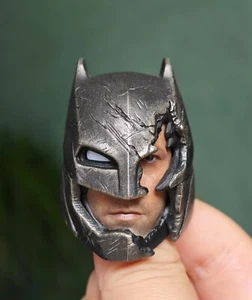 Head Sculpt Hot Toys HT MMS417 Batman v Superman 1/6 Armored Batman Figure PVC - Picture 1 of 2