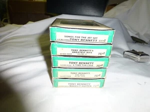 Rare Tony Bennett 4-Track Stereo Tape Cartridge Lot Of 5 Brand New Sealed - Picture 1 of 9
