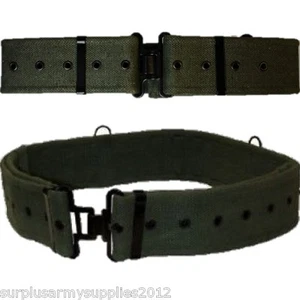 BRITISH ARMY 58 PATTERN BELT REPLICA EXTREMELY TOUGH CANVAS WEBBING HIKING MENS - Picture 1 of 1