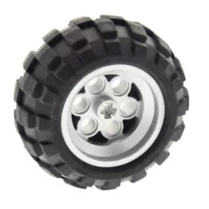 1x Lego Technic Wheel B-Ware Used 56x30 R Rim 36.8x26 Front metallic 22253c02 - Picture 1 of 2