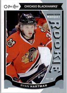 2015-16 O-Pee-Chee Chicago Blackhawks Hockey Card #506 Ryan Hartman Rookie