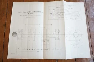 1909 Caledonian Railway Engine No 903 Loco Lomotive Diagram - Picture 1 of 3
