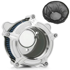 Chromed Air Cleaner Filters for Harley Touring Street Glide Road King 2008-2016 - Bild 1 von 8