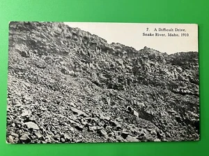 Eine schwierige Fahrt, Snake River, Idaho 1910 Esra Meeker Postkarte ~ Oregon Trail - Bild 1 von 2