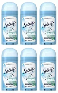 Secret Antiperspirant & Deodorant Invisible Solid Shower Fresh 2.6 Oz Pack of 6 - Picture 1 of 10