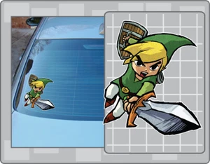 LINK Vinyl Decal #19 Car Truck Sticker The Legend of Zelda Wind Waker - Imagen 1 de 1