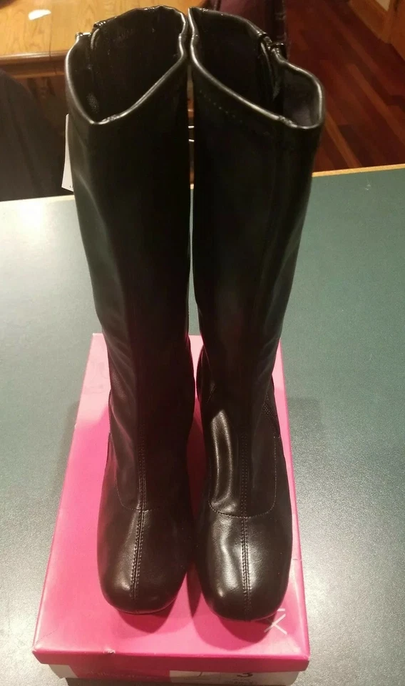 xhilaration Hallison Vestido Negro Bota Mujer Talla 3, ¡Nuevo en Caja! Foto 1 de 4