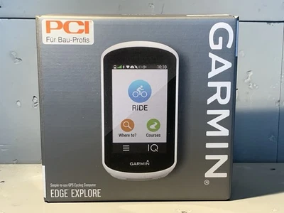Garmin Edge Explore Fahrradcomputer Weiß/Schwarz Neu OVP - Bild 1 von 4