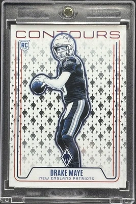 Drake Maye RARE  ROOKIE WHITE CHROME INVESTMENT CARD PATRIOTS MINT - Image 1 of 2