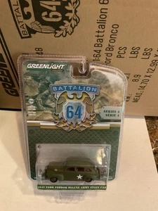 Batallón Greenlight 64. Ford Fordor 1942 Deluxe coche de personal del ejército de Estados Unidos - Imagen 1 de 1