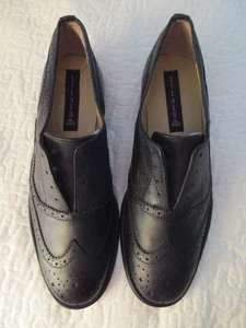 Women Steven Melanee Slip-On Wingtip Oxford Steven By Steve Madden Size 10 Black - Picture 1 of 9