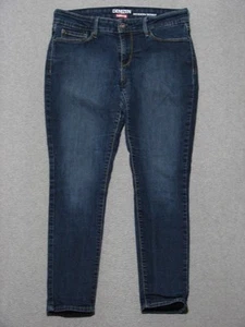 RE13415 2015 **LEVI'S DENIZEN** VAQUEROS AJUSTADOS MODERNOS PARA MUJER talla 8S AZUL OSCURO - Imagen 1 de 7