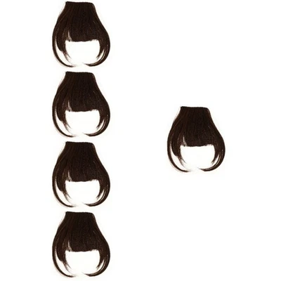  5pcs clip in bangs gefälschte bangs Haare Haare Bang Erweiterungen Frauen - Bild 1 von 4
