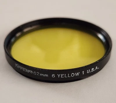 Tiffen 62mm 6 Yellow 1 Camera Lens Filter - Image 1 of 2
