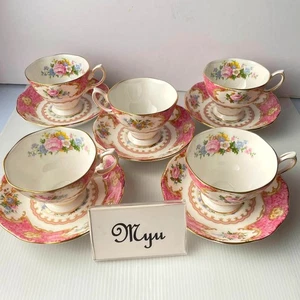 Royal Albert Lady Carlyle Cup & Saucer Set for 5, Born China England - Picture 1 of 8