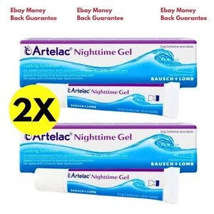Gel para ojos nocturno 2x 10g Bausch Lomb ARTELAC hidratación para ojos secos de larga duración - Imagen 1 de 4