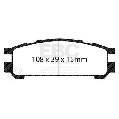 Pastillas de freno deportivas Ebc Brakes Dp2821 Greenstuff serie 2000 Foto 1 de 4