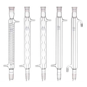 Condensador Dimroth 100 mm - 300 mm con juntas estándar suministros de laboratorio cristalería - Imagen 1 de 13